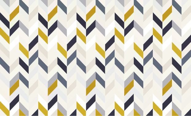 Tapis vinyles géométriques motif chevron en zigzag - TenStickers
