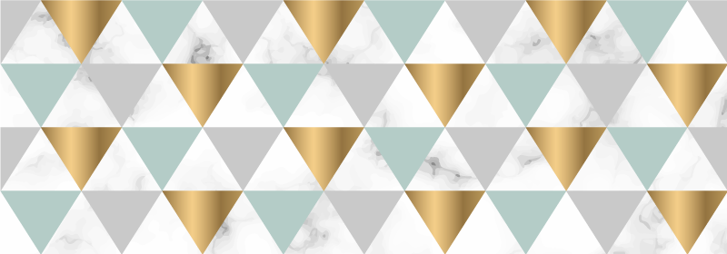 Tapis vinyles géométriques mosaïque de triangles - TenStickers