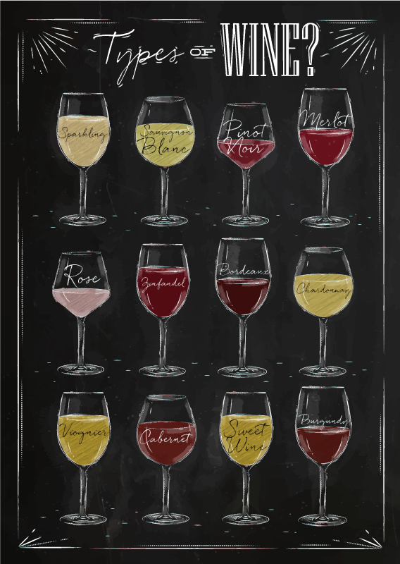 Tapis vinyle cuisine guide des vins - TenStickers