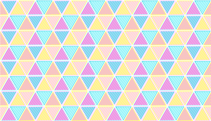 Tapis vinyles géométriques motif triangles colorés - TenStickers