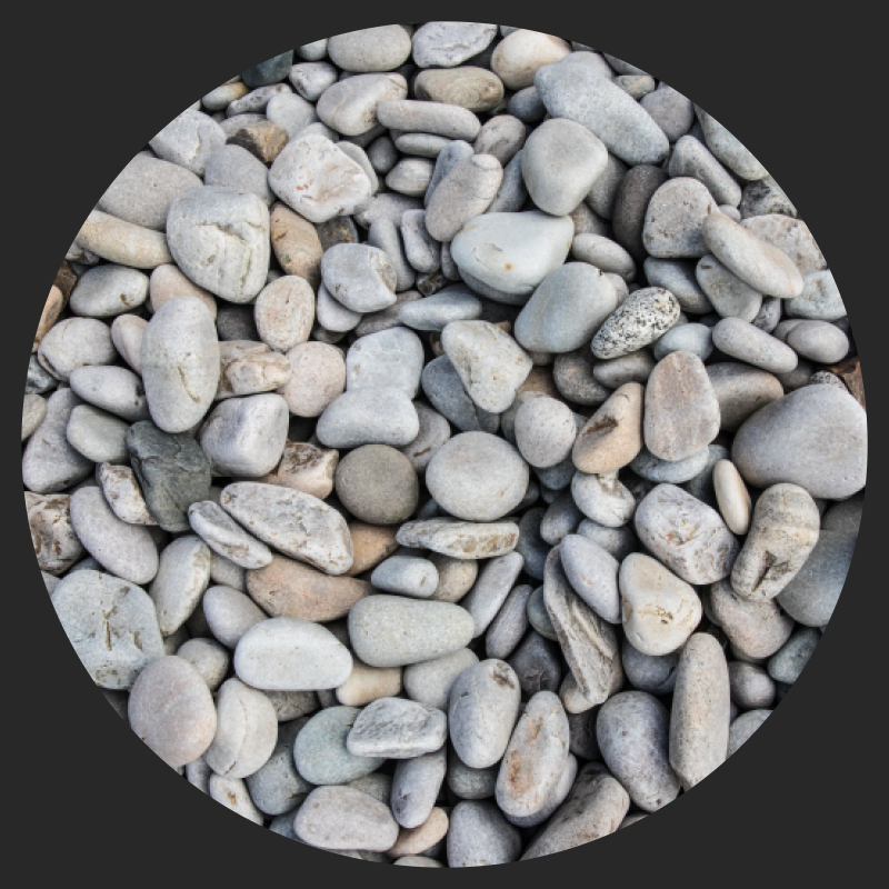 Tapis vinyle texture aspect de galets - TenStickers