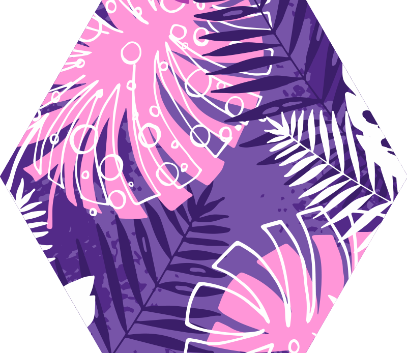 Tapis vinyle fleurs et plantes déclaration botanique - TenStickers