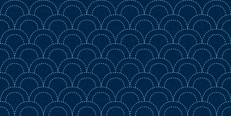 Tapis vinyles géométriques profondeurs du motif festonné - TenStickers
