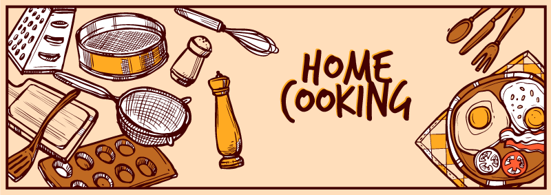 Tapis vinyle cuisine gastronomie domestique - TenStickers