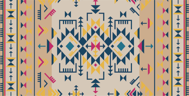 Tapis vinyles géométriques décor à motifs géométraux - TenStickers