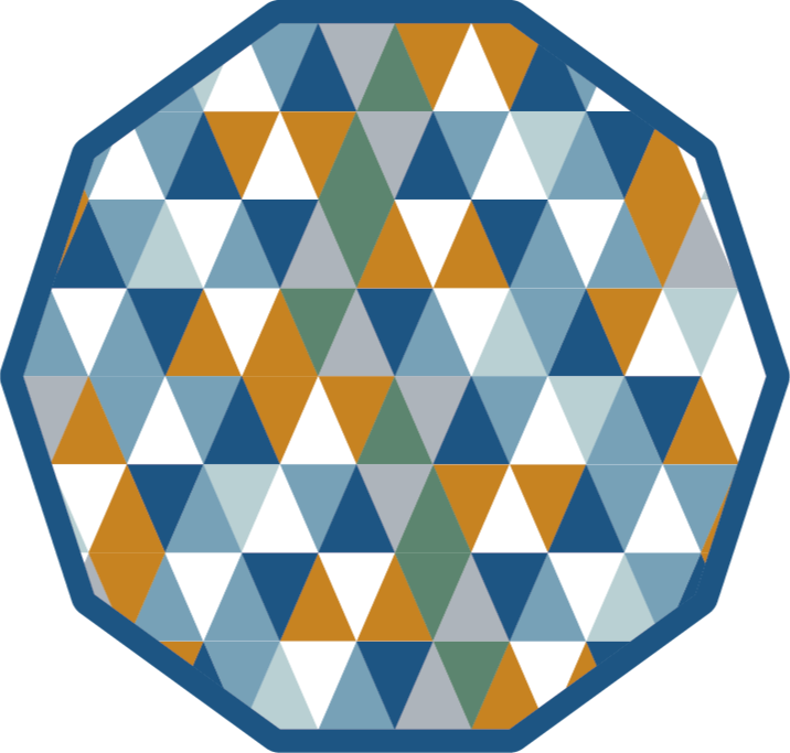 Tapis vinyles géométriques octogone géométrique - TenStickers