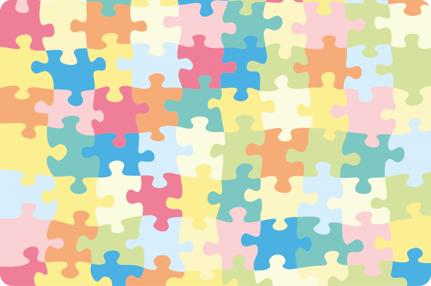 Tapis vinyle pour enfants modèle de puzzle - TenStickers