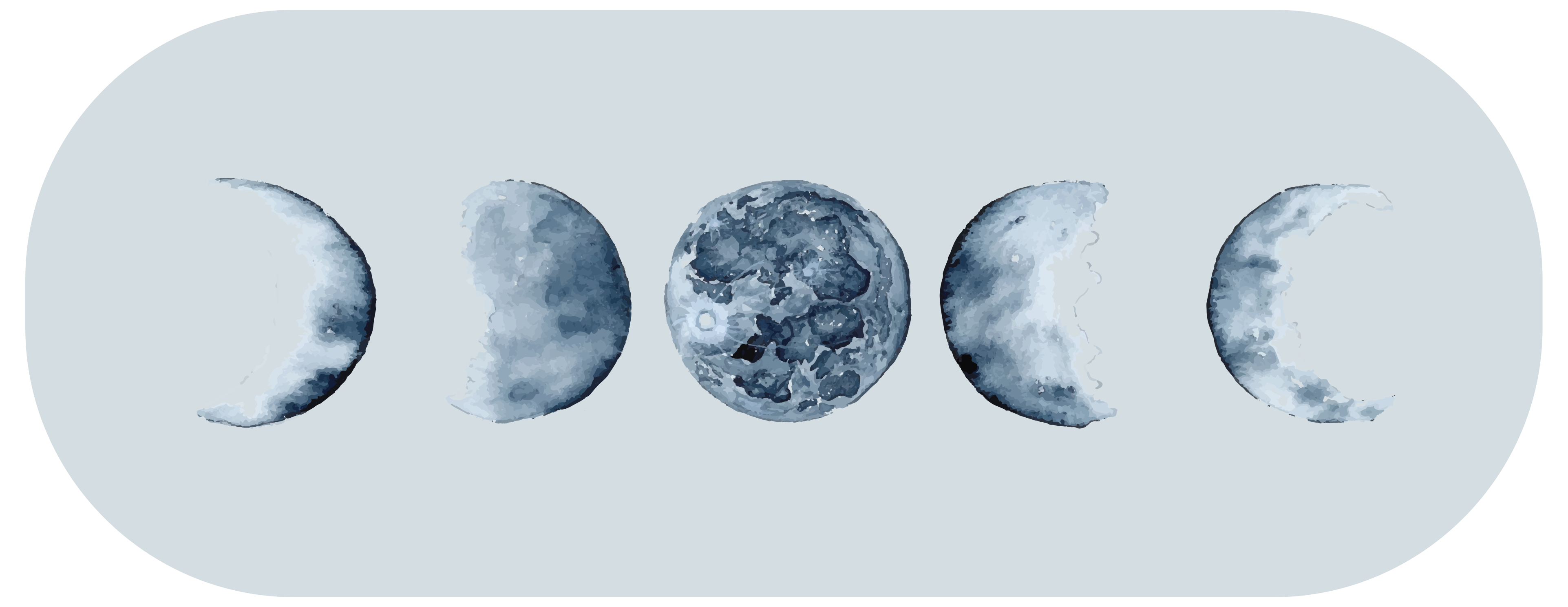 Tapis vinyle nature séquence des phases lunaires - TenStickers