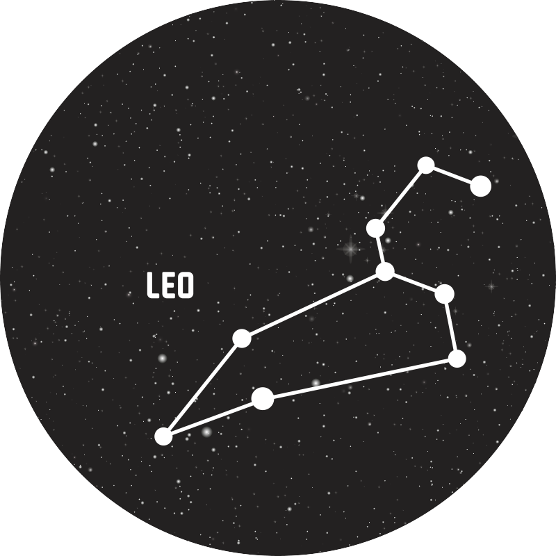 Tapis vinyle étoile astronomie des constellations - TenStickers