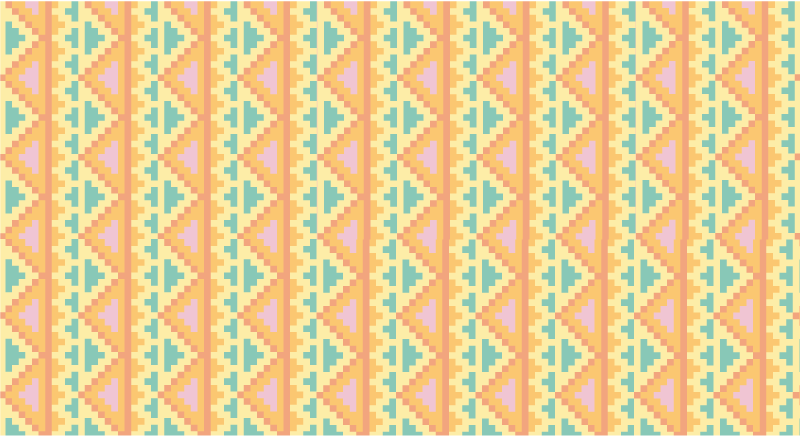 Tapis vinyles géométriques décor à motifs tribaux - TenStickers