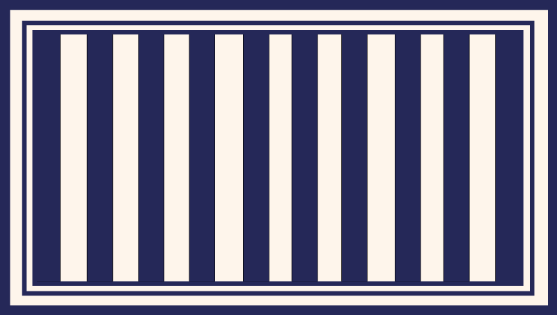 Tapis vinyle rayures lignes maritimes - TenStickers