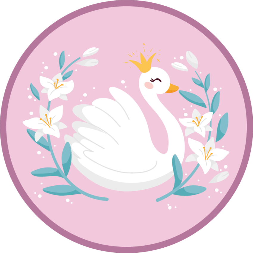 Tapis vinyle chambre bébé imagerie du lac des cygnes - TenStickers