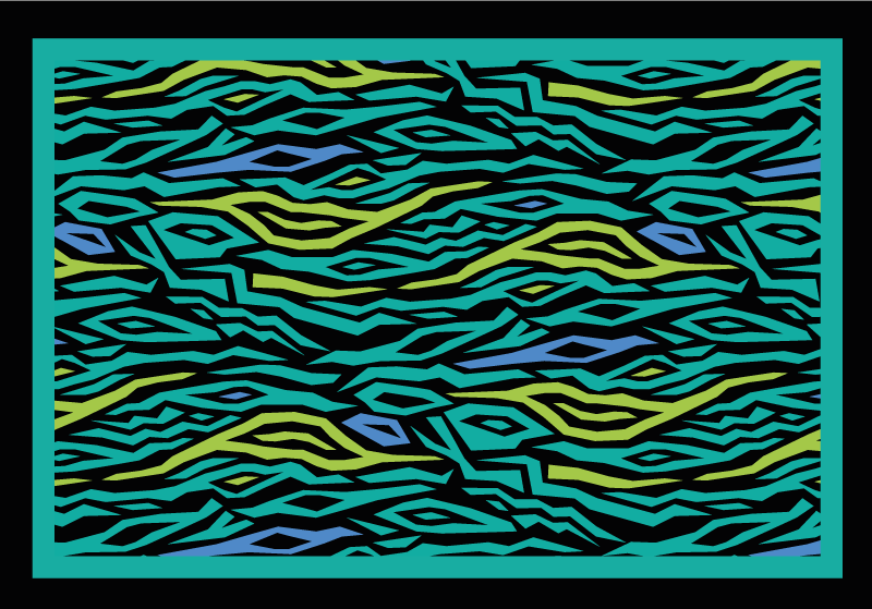 Tapis vinyle animal safari abstrait - TenStickers