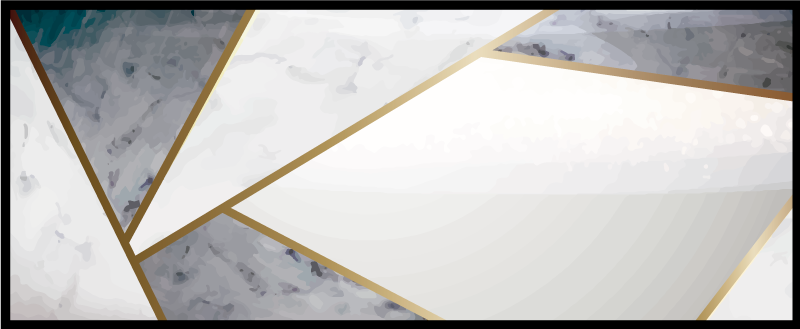 Tapis vinyle texture accents de marbre géométriques - TenStickers