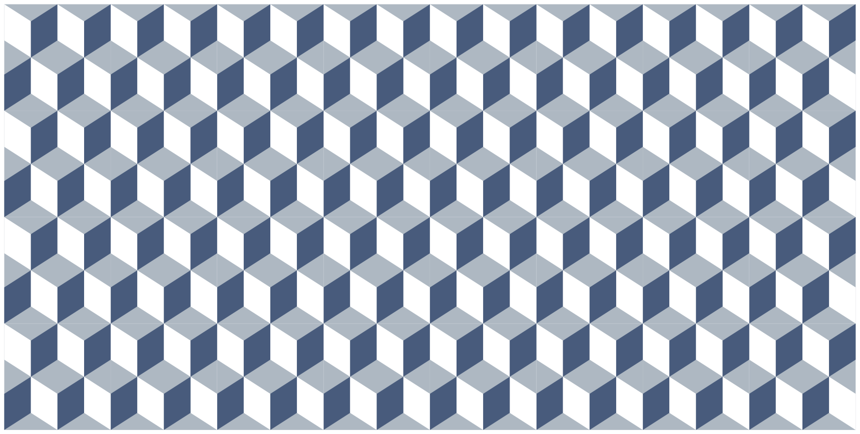 Tapis vinyles géométriques motif cubique - TenStickers