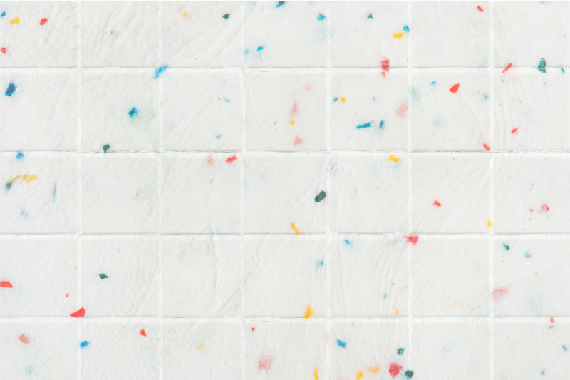 Tapis vinyle moderne Tuiles colorées - TenStickers