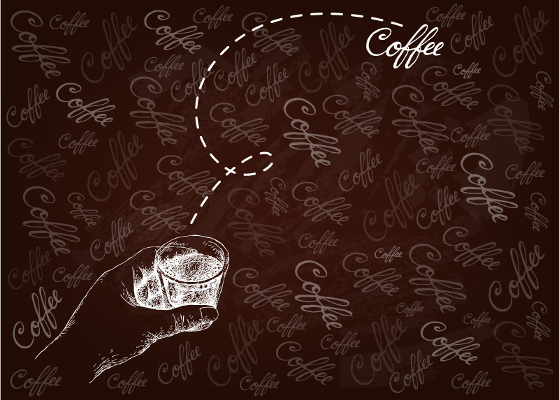 tapis vinyle cuisine Coup de café - TenStickers