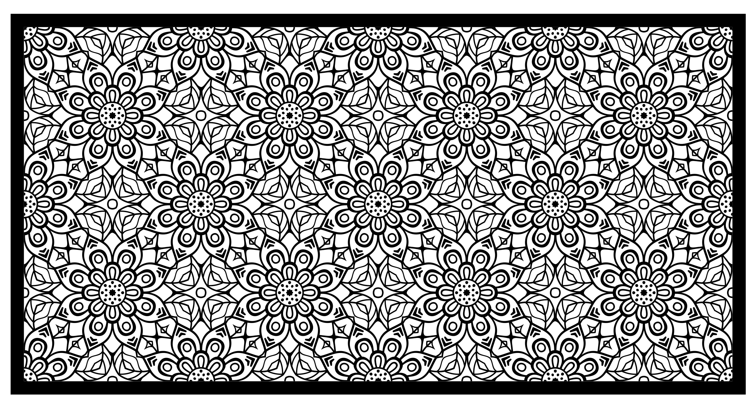 Tapis vinyles géométriques mandalas complexes - TenStickers