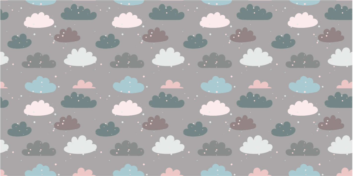 Tapis vinyle chambre bébé temps de jeu nuageux - TenStickers