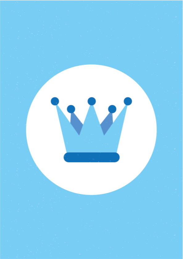 Tapis vinyle chambre bébé emblème de la couronne royale - TenStickers