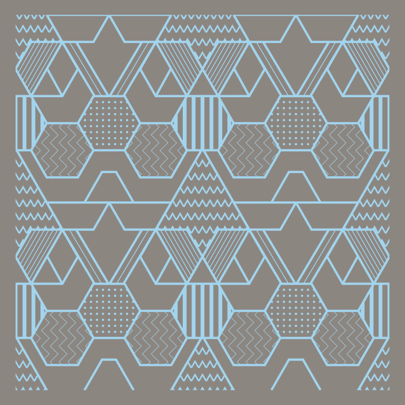 Tapis vinyles géométriques formes abstraites - TenStickers