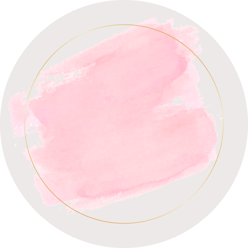 Tapis vinyle rond botanique abstraite - TenStickers
