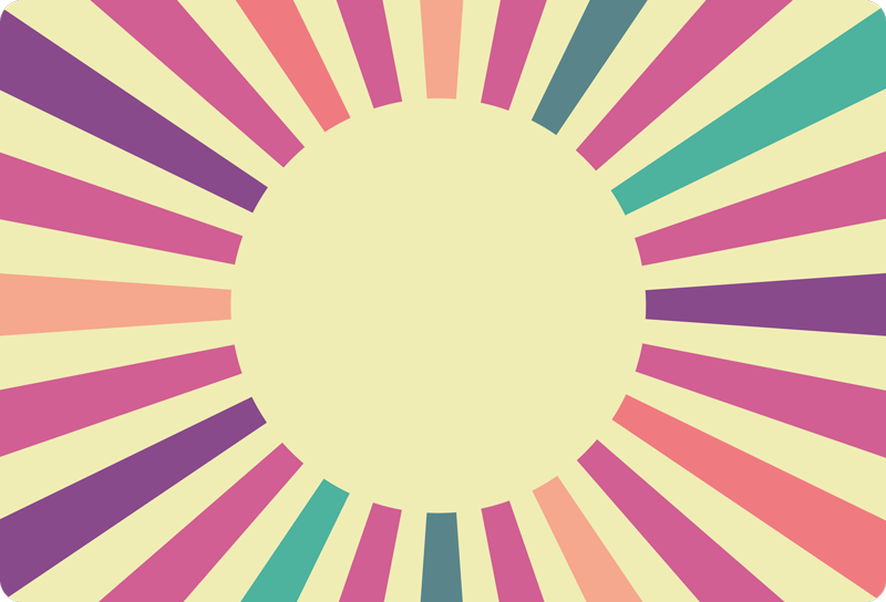 Tapis vinyles géométriques conception de lignes rayonnantes - TenStickers