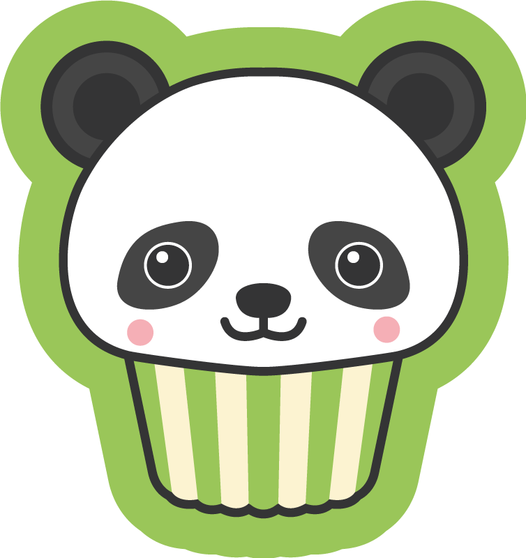 Tapis vinyle chambre bébé conception de petit panda - TenStickers