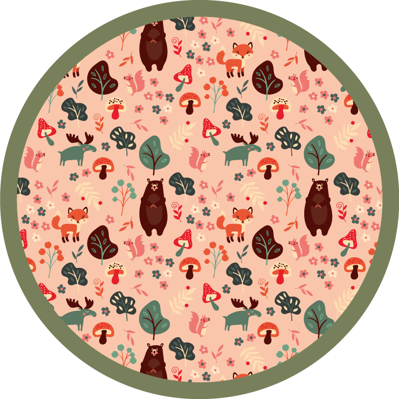 Tapis vinyle autres tapis créatures des bois - TenStickers