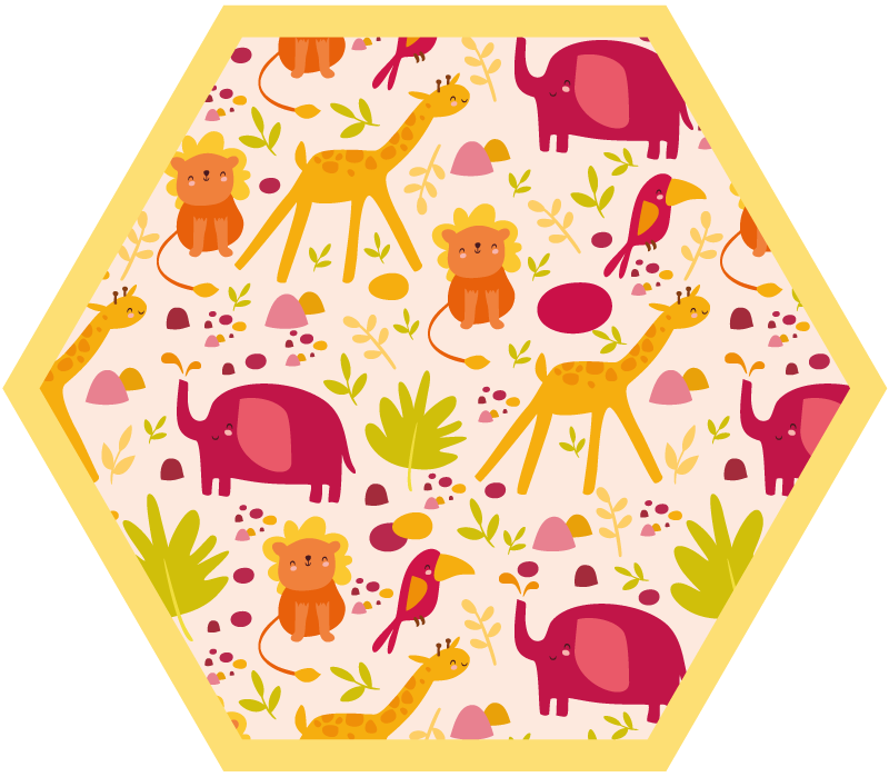 Tapis vinyle chambre bébé aire de jeux safari - TenStickers