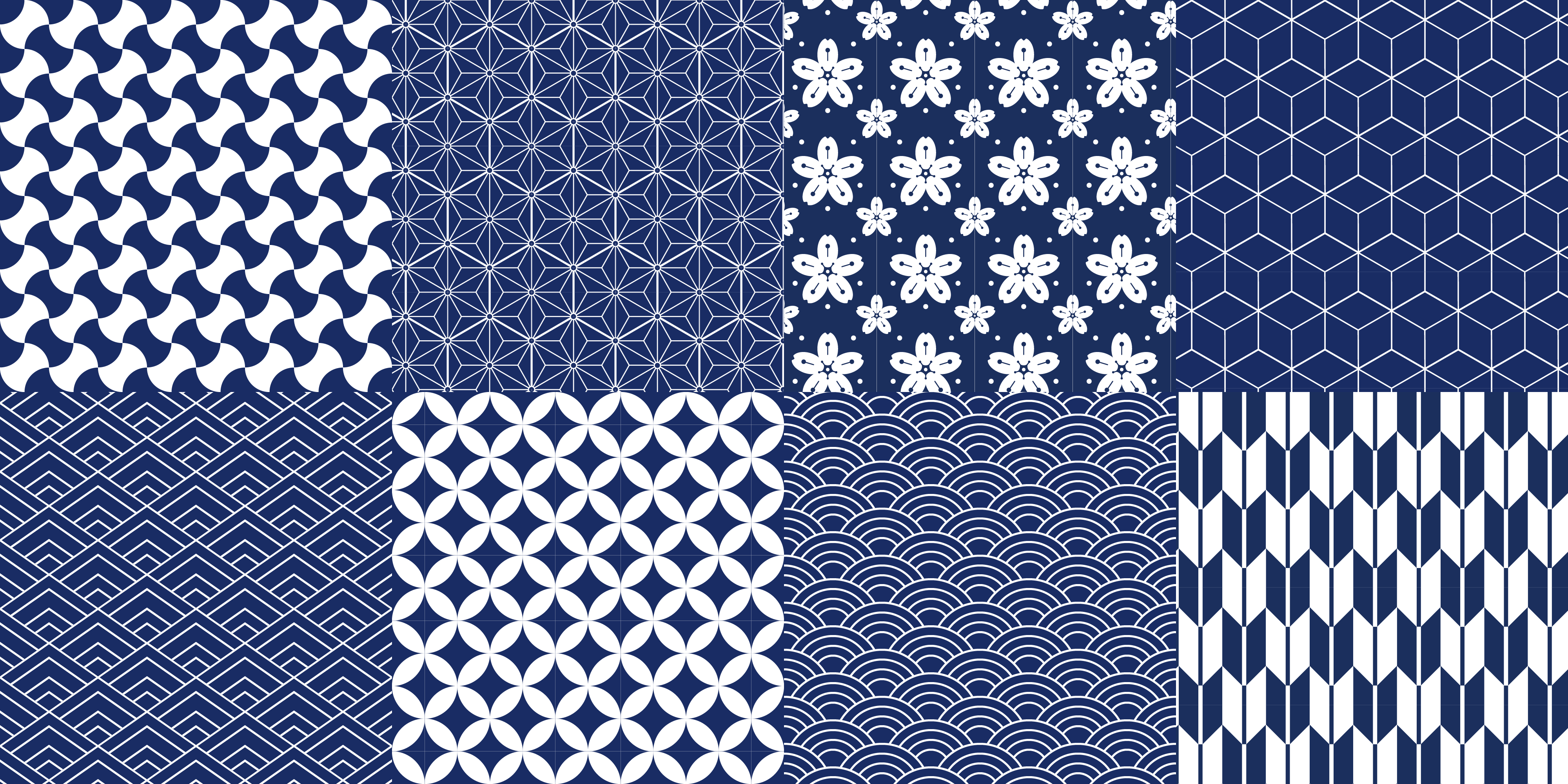 Tapis vinyles géométriques ensemble de carreaux géométriques - TenStickers