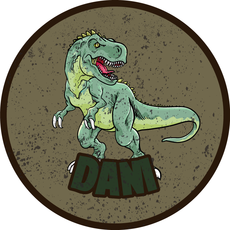 Tapis vinyle personnalisé dinosaure personnalisé - TenStickers