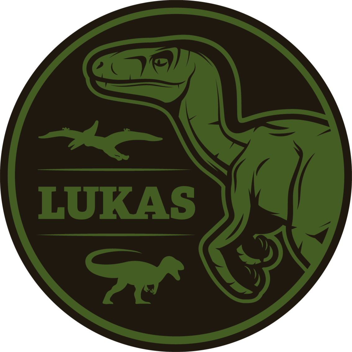 Tapis vinyle personnalisé dinosaure sur mesure - TenStickers