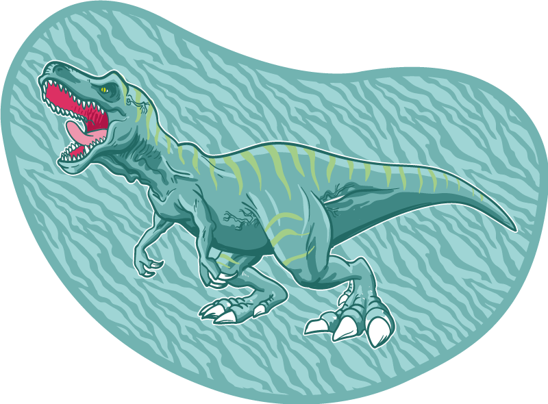 Tapis vinyle autres tapis expédition de dinosaures - TenStickers