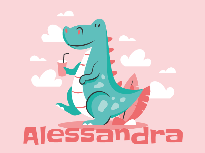 Tapis vinyle personnalisé dragon sur mesure - TenStickers