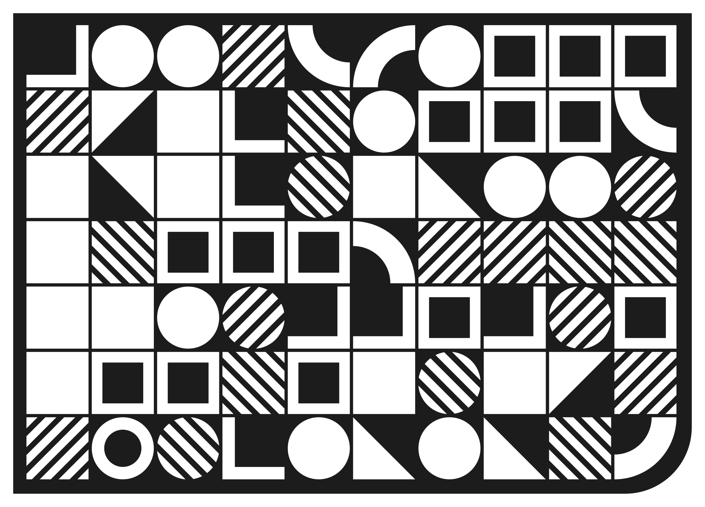 Tapis vinyles géométriques équilibre des formes - TenStickers