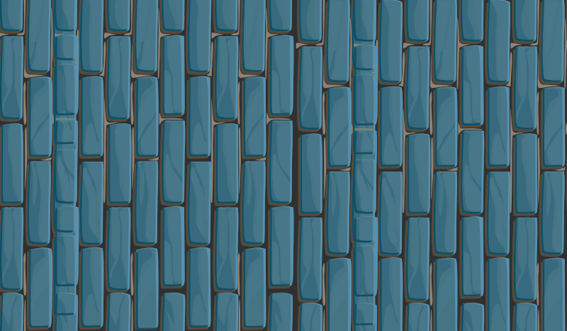 Tapis vinyle carreaux de ciment motif de brique - TenStickers