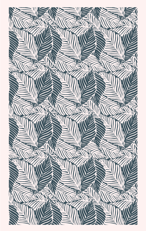 Tapis vinyle nature motifs de feuilles luxuriantes - TenStickers