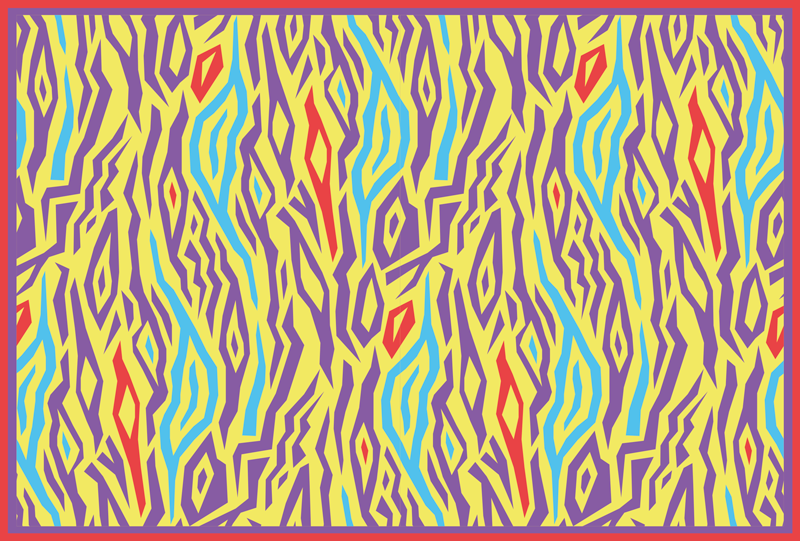 Tapis vinyles géométriques rayures zébrées abstraites - TenStickers