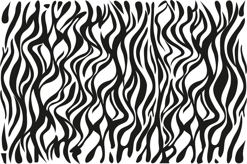 Tapis vinyle animal motif inspiré du zèbre - TenStickers
