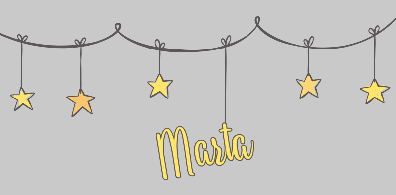 Tapis vinyle personnalisé étoilé sur mesure - TenStickers