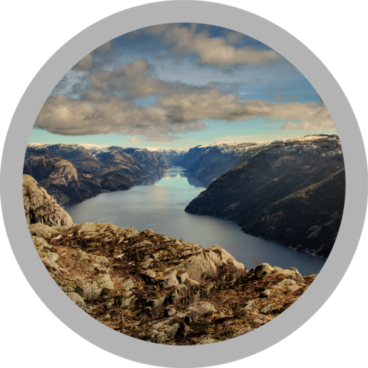 Tapis vinyle nature vue panoramique du paysage - TenStickers