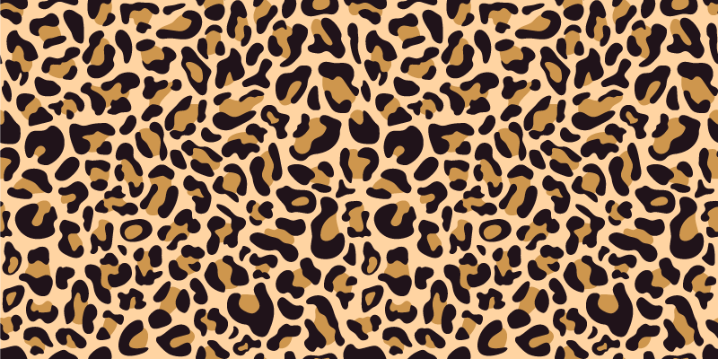 Tapis vinyle animal surface tachetée de léopard - TenStickers