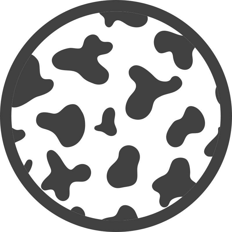 Tapis vinyle animal motif circulaire en cuir de vache - TenStickers