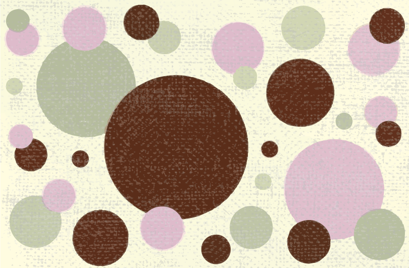 Tapis vinyles géométriques motif de points circulaires - TenStickers