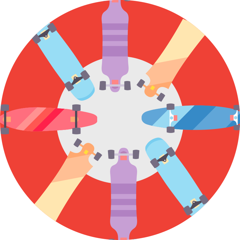 Tapis vinyle jeux jeu de société circulaire - TenStickers