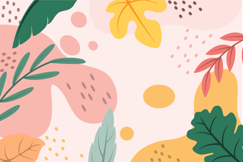 Tapis vinyle fleurs et plantes résumé botanique - TenStickers