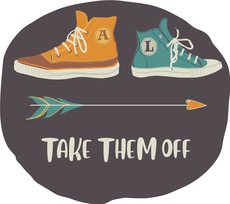 Tapis vinyle citation enleve-les - TenStickers