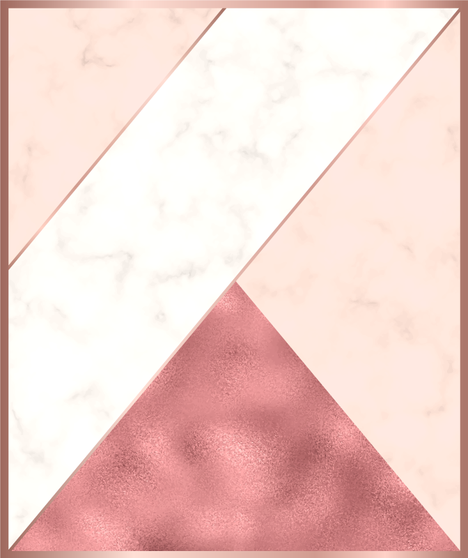 Tapis vinyle chambre marbre triangulaire - TenStickers