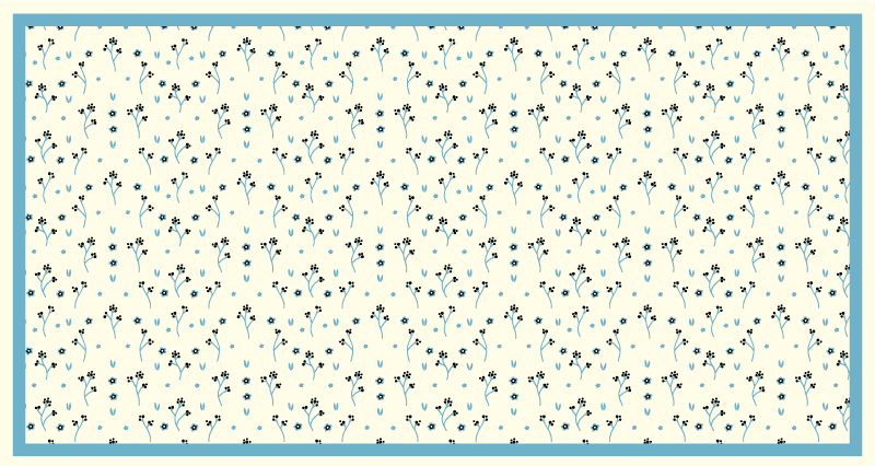 Tapis vinyle chambre motif botanique subtil - TenStickers